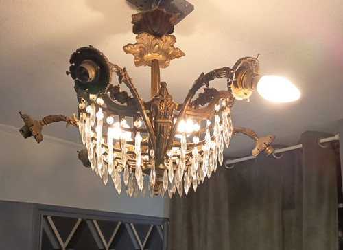 Ancien lustre plafonnier - ancien,