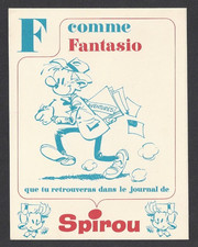 FRANQUIN - SPIROU ET FANTASIO (BUVARD F DUPUIS) COMME NEUF