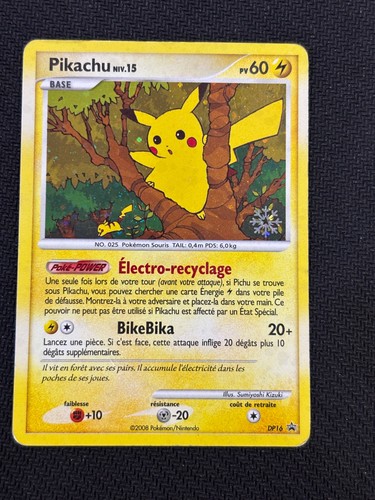 Carte pokémon pikachu dp16 - pokémon,