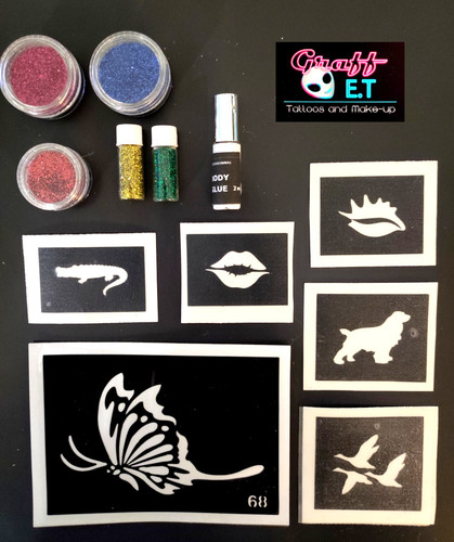Kit complet pochoirs - kit, tatouages