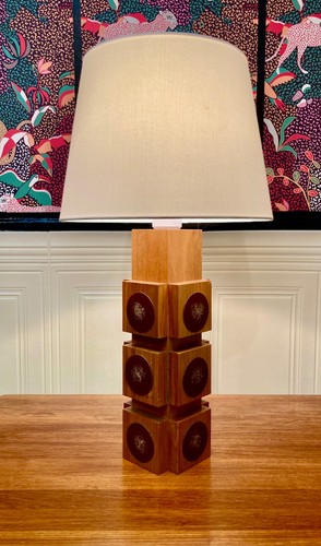 Grande lampe teck - lampe, design