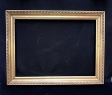 Cadre Ancien En Bois Doré /de Style Louis XVI /rang De Perles