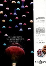 Publicité papier Parfum. Perfume ad.  GUERLAIN Les Météorites 1987