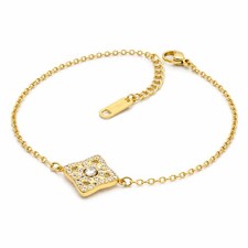 Bracelet Trèfle Pavé en