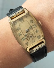 ANTIQUE Rhodes & Wienerberger RW era WRIST WATCH Walz Gold Doublé WRISTWATCH