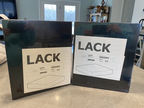 Ikea lack wall shelf black - wall,