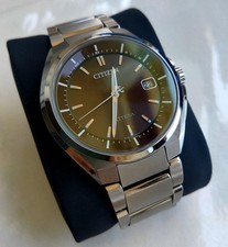 Citizen Atessa ATD53-3054 Eco Drive Titanium Brown Watch