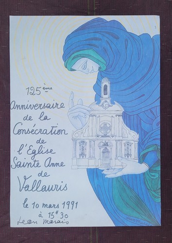 Jean marais affiche eglise ste - jean,