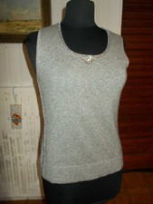 Petit pull débardeur gris