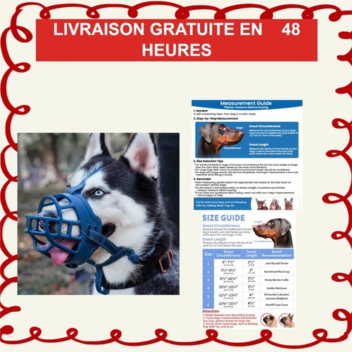 BARKLESS Muselière Souple en