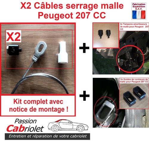Câble serrage malle toit