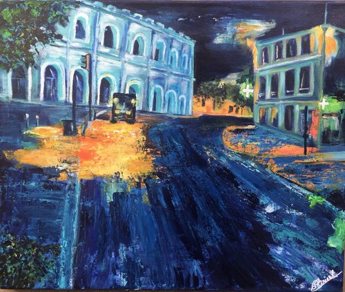 Peinture originale nocturne