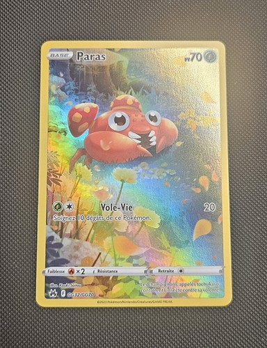 Carte pokémon paras - carte,