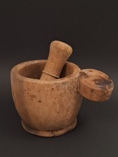 MORTIER PILON EN BOIS ART