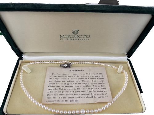 Vintage mikimoto cultured - mikimoto,