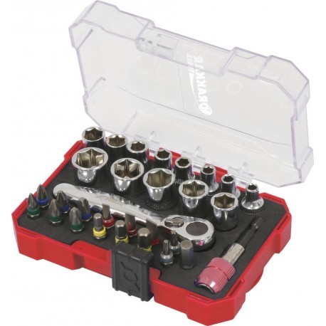 Coffret douilles 30 - coffret, 1/4"