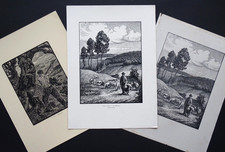 Paul Emile COLIN Lot de 3