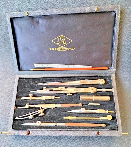 Ancienne boite compas - ancienne,