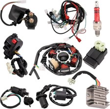 Complete Wiring Harness Kit for ATV Quad 4 Four Wheelers GY6 50CC 70CC 110CC 125