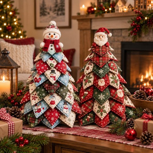 Kit sapin noël - noël, patchwork