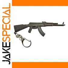 JakeSpecial – AK-47 Gunmetal Keychain with Textured Detailing