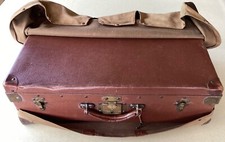 Valise Art Deco en cuir avec