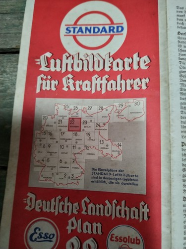 Esso carte routiere - , allemagne