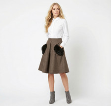 Jupe en laine Eleventy avec