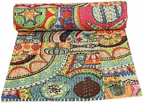 Couverture lit coton - en,