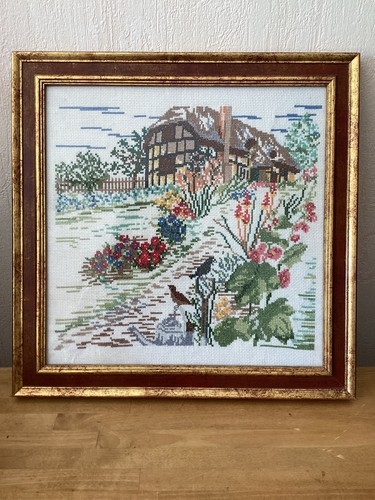 Cadre doré vieilli broderie - doré,