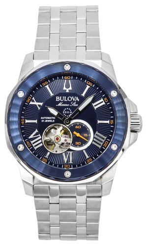 Montre bulova marine star - star, bleu