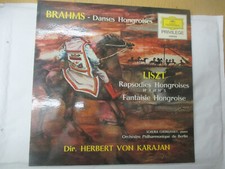 LP 33 T  LP  Brahms Danses Hongroises Liszt Rapsodies Hongroises Von Karajan