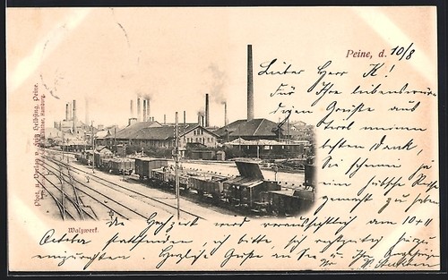 Carte postale peine laminoir - carte,