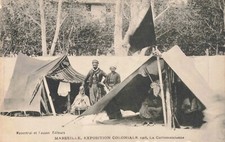 Old postcard B.D.Rhone 13 colonial exhibition Marseille 1906 La Cartomancienne