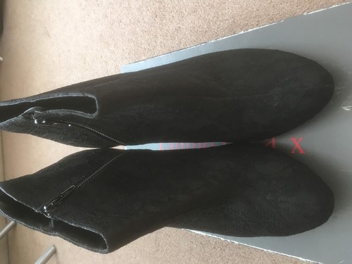Bottines brocart noir niveau - brocart,