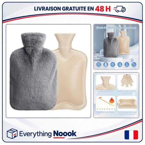 Bouillotte eau chaude avec - bouillotte,