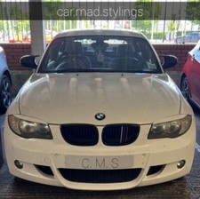 White Plastic Eyebrows to fit BMW 1 Series E87 E88 E81 E82/Eyelids/Brows M Sport