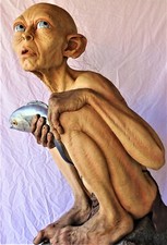 LOTR GOLLUM LIFE-SIZE FIGURE STATUE HOBBIT SMEAGOL PROP REPLICA