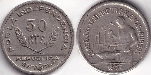 Centimos 1937 espagne spain - 50,