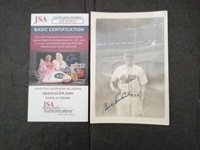 Gus Suhr Signed Black And White Photograph JSA -1 #