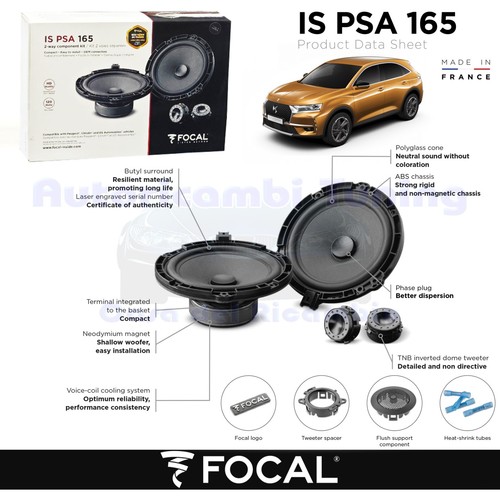 Enceintes avant focal plug - avant,