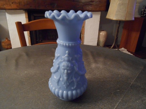 Vase bleu opaline foire - bleu,
