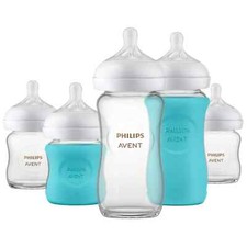 Philips Avent Glass Natural Bottle with Natural Response Nipple Baby Set