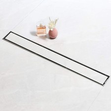 Caniveau Douche Italienne 60 cm Panneau 2 en 1 avec Siphon et Filtre