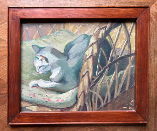 Huile sur panneau anonyme - huile,