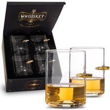- Whiskey glasses - 4x 310 ml - men's gift box - rum glass - glass W...