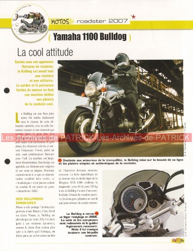 Yamaha 1100 bulldog 2007 - yamaha,