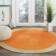 Tapis rond et tapis 100 % jute