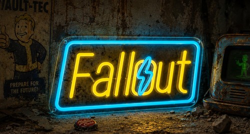 Fallout enseigne led néon - fallout,