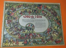 Plateau jeu de l'oie ancien